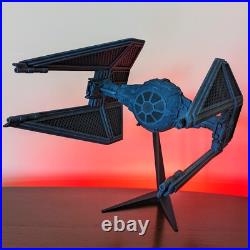 Big TIE Interceptor Star Wars SW KIT Painted Model Large Fighter 3D Printed