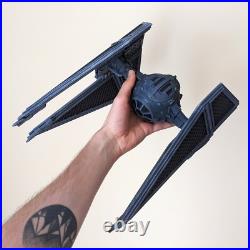 Big TIE Interceptor Star Wars SW KIT Painted Model Large Fighter 3D Printed