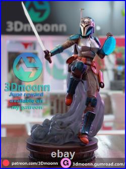 Bo Katan Kryze Fan Art Kit 18 Scale (9 inch) 3Dmoonn