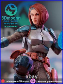 Bo Katan Kryze Fan Art Kit 18 Scale (9 inch) 3Dmoonn