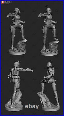 Bo-Katan Star Wars 3D Printing Unpainted Figure Model GK Blank Kit New In Stock