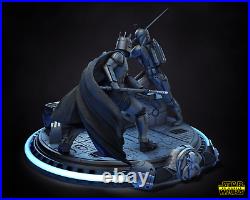 Bo Katan and Moff Gideon Diorama/3D Printed/Unpainted/Unassembled/Star Wars Bo Katan and Moff Gideon Diorama/3D Printed/Unpainted/Unassembled/Star Wars