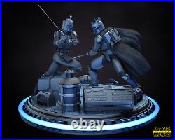 Bo Katan and Moff Gideon Diorama/3D Printed/Unpainted/Unassembled/Star Wars