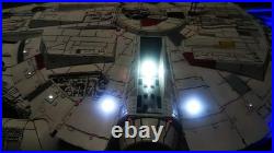 Built & Painted Bandai 1/144 Millennium Falcon Star Wars with LEDs Built & Painted Bandai 1/144 Millennium Falcon Star Wars with LEDs