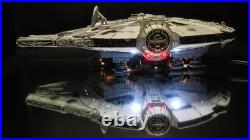 Built & Painted Bandai 1/144 Millennium Falcon Star Wars with LEDs