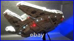 Built & Painted Bandai 1/144 Millennium Falcon Star Wars with LEDs Built & Painted Bandai 1/144 Millennium Falcon Star Wars with LEDs