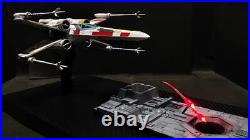 Built & Painted Bandai 1/72 Diorama X-Wing Starfighter with LEDs Star Wars