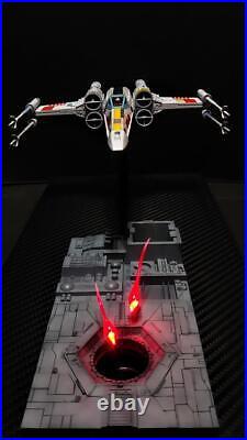 Built & Painted Bandai 1/72 Diorama X-Wing Starfighter with LEDs Star Wars