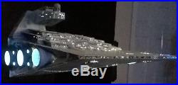 Built and ready to ship 1/2700 Revell Star Destroyer model with LED lighting