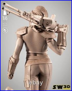 Cara Dune Star Wars The Mandalorian 3D Print, Unpainted Shock Trooper Model Kit