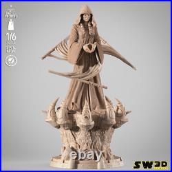 Darth Traya 3D Printed Figure, Unpainted KOTOR Sith Lord Model Kit, Star Wars