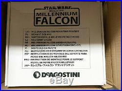 Deagostini Star Wars Millennium Falcon Model Kit Complete Set with Wall Mount