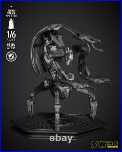 Droideka 3D Printed Figure, Star Wars Battle Droid Collectible, Unpainted