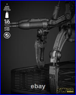 Droideka 3D Printed Figure, Star Wars Battle Droid Collectible, Unpainted