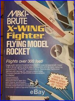 Estes Maxi-Brute Star Wars X-Wing Fighter 1302 model rocket Rare Complete x wing