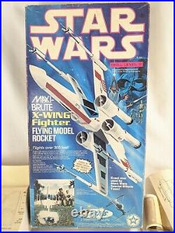 Estes Model Rocket Star Wars Maxi-Brute X-Wing Fighter 1302 Partially Built Used