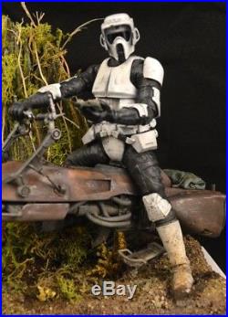 Expertly Built Bandai Scout Trooper in 1/12th scale from ModelerV Studios