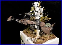 Expertly Built Bandai Scout Trooper in 1/12th scale from ModelerV Studios