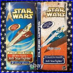 Hasbro Star Wars Jedi Starfighter x 2 machine set Plastic Model Kit New Rare