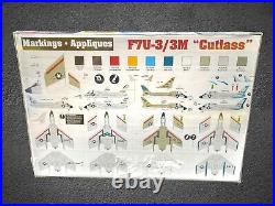 Hobby Craft F7u-3/3m Cutlass Us. Navy Jet Airplane Model Kit 1/48 Scale