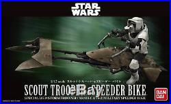 JAPAN Bandai Star Wars 1/12 scout trooper and speeder bike