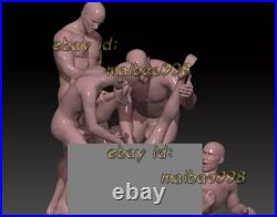 Jenna legs up and friends 3D Print Garage Kit Model Kit Unpainted Unassembled GK