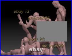 Jenna legs up and friends 3D Print Garage Kit Model Kit Unpainted Unassembled GK