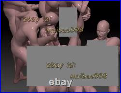 Jenna legs up and friends 3D Print Garage Kit Model Kit Unpainted Unassembled GK