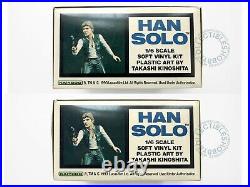 Kaiyodo Star Wars 1/6 Han Solo Soft Vinyl model kit Lucas Film Vintage Rare