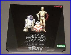 Kotobukiya R2-D2 & C-3PO with BB-8 Pre Painted Model Droid Kit ArtFX Star Wars