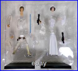 Kotobukiya Star Wars Artfx Plus Luke & Princess Leia Pre-Painted Model Kit Set