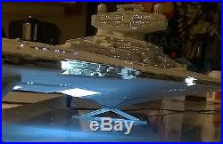 Large 1/2700 Revell Star Destroyer model with LED lighting