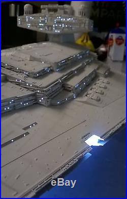 Large 1/2700 Revell Star Destroyer model with LED lighting