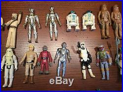 Large Lot of 36 Star Wars Figures Luke Han Pilot Guard Chewbacca R2 D2 C 3PO