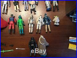 Large Lot of 36 Star Wars Figures Luke Han Pilot Guard Chewbacca R2 D2 C 3PO