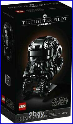 Lego Star Wars Tie Fighter Pilot Helmet Collectible Model Kit New! (75274)