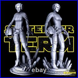 Leia Star Wars 3D Printing Unpainted Figure Model GK Blank Kit New Toy Stock