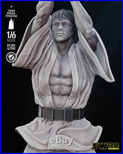 Luke Skywalker 3D Printed Figure, Iconic Star Wars Jedi Statue, Unpainted