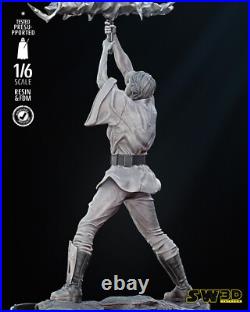 Luke Skywalker 3D Printed Figure, Iconic Star Wars Jedi Statue, Unpainted