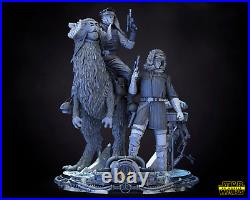 Luke and Han Solo Diorama/3D Printed/Unpainted/Unassembled/Star Wars