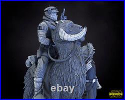 Luke and Han Solo Diorama/3D Printed/Unpainted/Unassembled/Star Wars