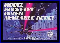 MINT 1977 Star Wars ESTES Proton Torpedo MODEL ROCKET Store Display MOVIE POSTER