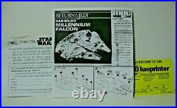MPC ERTL Millennium Falcon ROTJ 1989 Model Kit 1/72 SCALE Star Wars SEALED Jedi