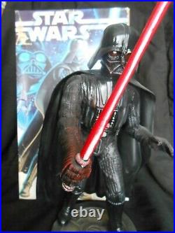 MPC Star Wars DARTH VADER Pro Built & Painted with Lightsaber & Box top