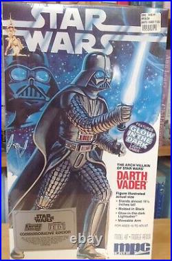 MPC Star Wars Darth Vader with Glow in the Dark Light Saber Kit No. 8154, Sealed