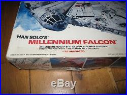 Mint Sealed 1979 Vintage Star Wars MPC Millenium Falcon Illuminated Model Kit
