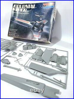 Monogram Battlestar Galactica Colonial Viper AND Cylon Raider Vintage Model Kit