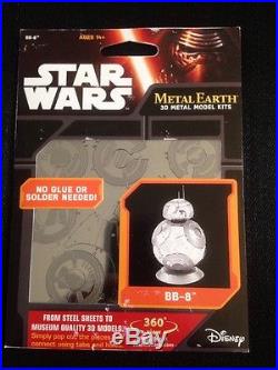 NIB- Lot of 11 Star Wars Metal Earth 3D Model Kits