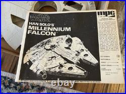 NOS Vintage 1979 Star Wars Unassembled Millennium Falcon Model Kit Illuminated