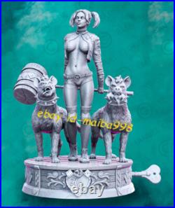 Naked Harley Quinn Hyenas 3D Print Garage Kit Model Kit Unpainted Unassembled GK